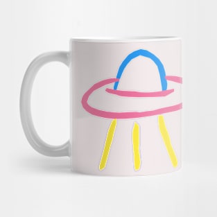 UFO doodle art illustration hand drawn illustration Mug